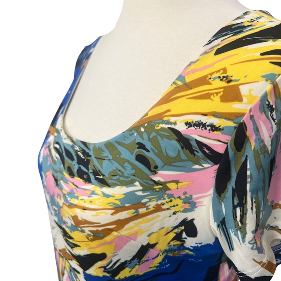 🛍️4/$20🛍️ Adore Apparel colorful brushstroke shift dress small perfect condition - Picture 7 of 9